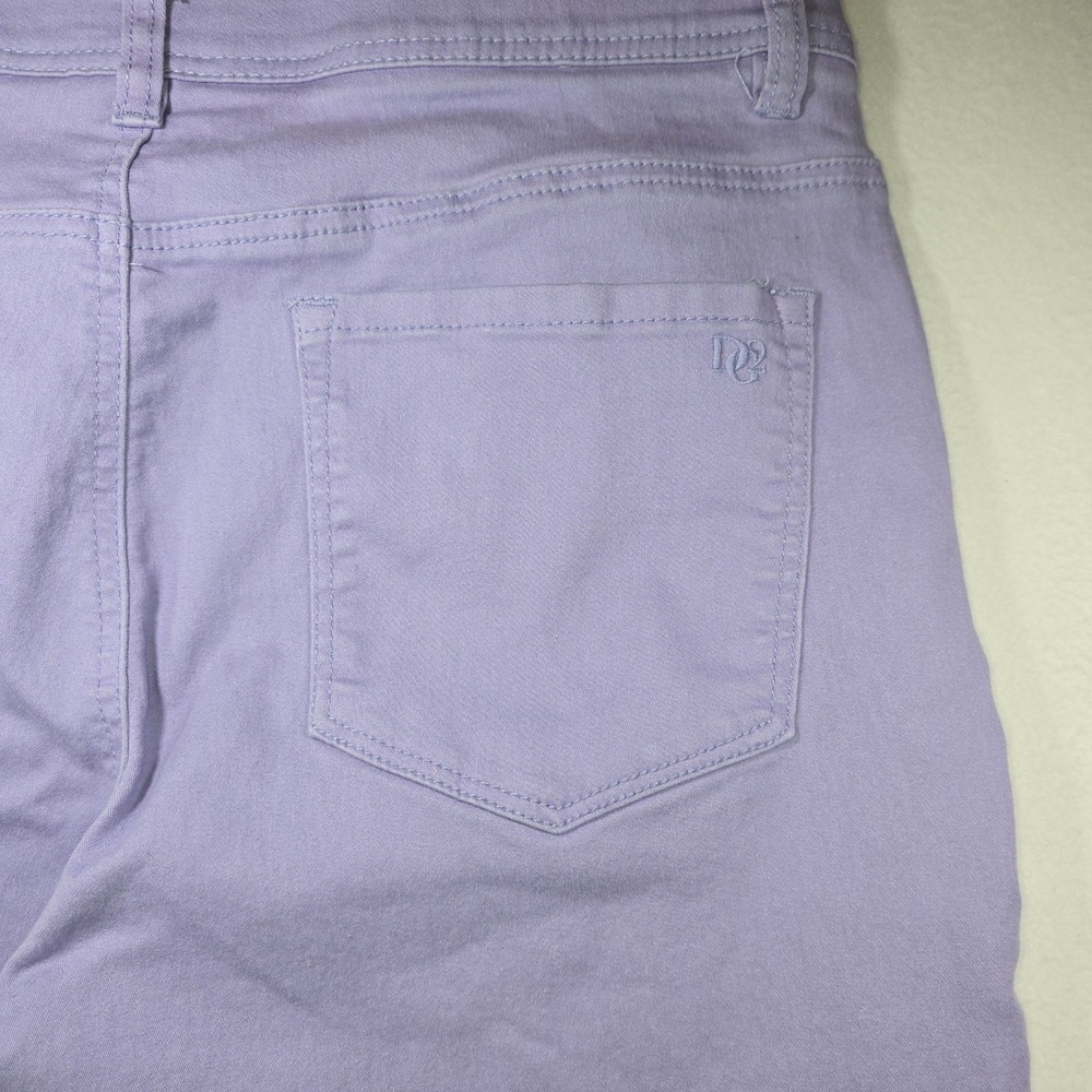 DG2 Diane Gilman The Shaper Lavender Purple High Rise Straight Leg Jeans 18W - Picture 10 of 11